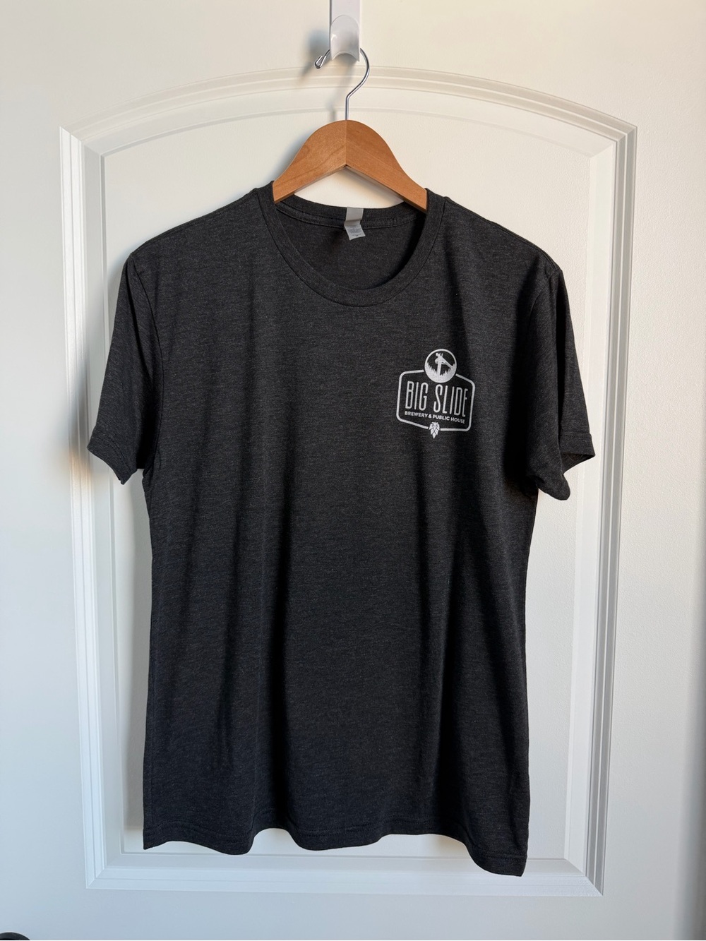 Next Level Apparel Unisex Black Big Slide Brewery Short Sleeve Tee